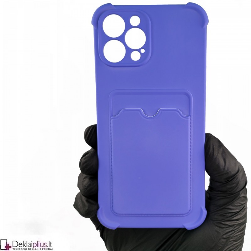 Anti-Shock dėklas su kišenėle - šviesiai violetinis (Apple Iphone 12 Pro Max) Anti-Shock dėklas su kišenėle - šviesiai violetinis (Apple Iphone 12 Pro Max)